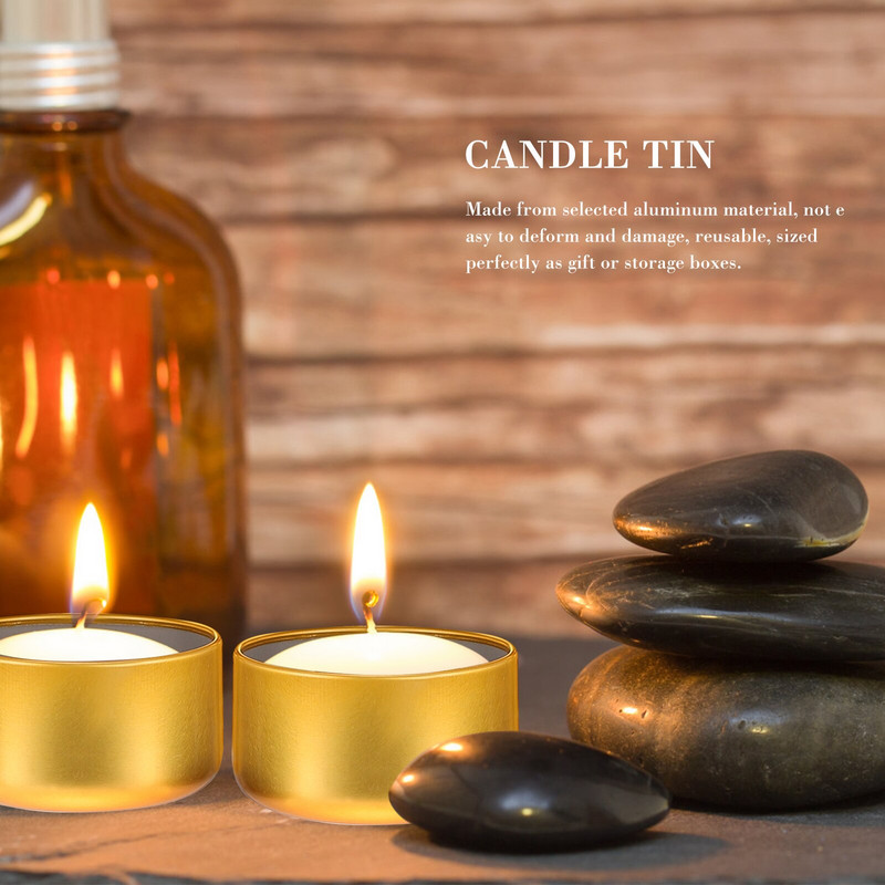 Cutii de conserve Borcane pentru fabricarea de metal Borcane de depozitare Containere rotunde de bricolaj goale Capaci de ceai în vrac Capac de bomboane pentru canapea Suport pentru cutie mică