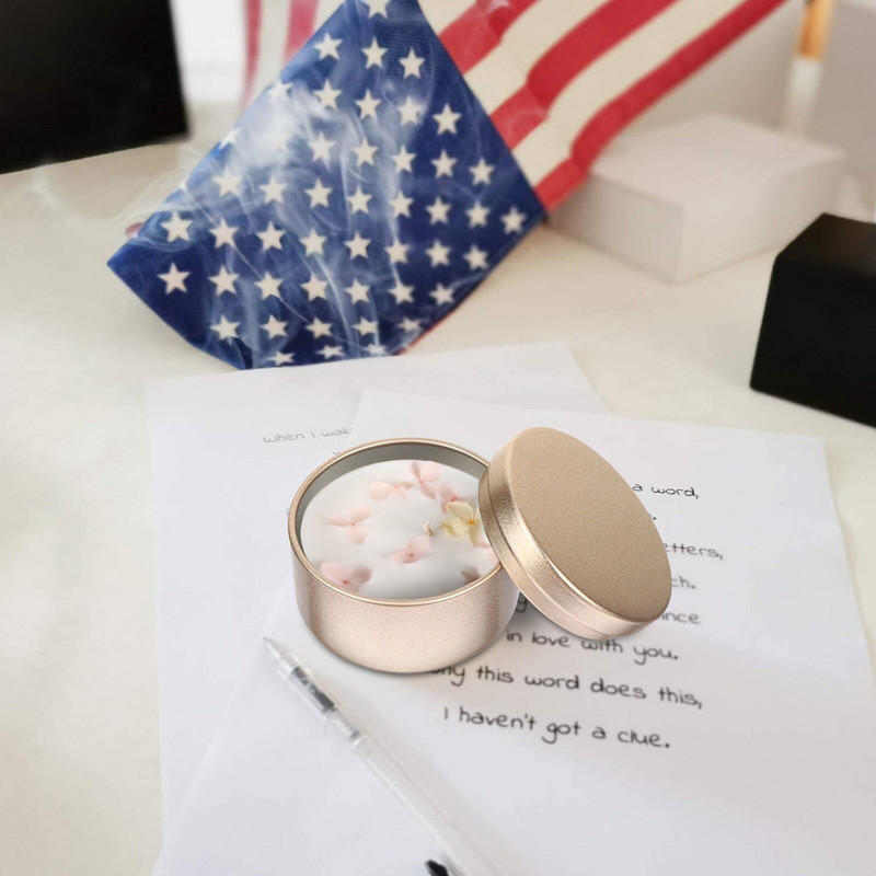 Cutii de conserve Borcane pentru fabricarea de metal Borcane de depozitare Containere rotunde de bricolaj goale Capaci de ceai în vrac Capac de bomboane pentru canapea Suport pentru cutie mică