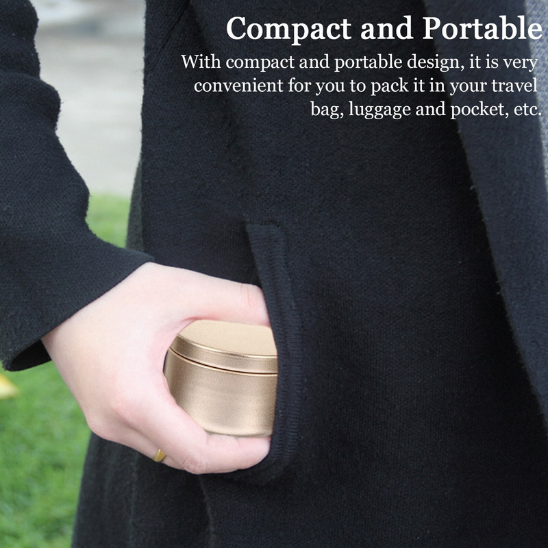 Cutii de conserve Borcane pentru fabricarea de metal Borcane de depozitare Containere rotunde de bricolaj goale Capaci de ceai în vrac Capac de bomboane pentru canapea Suport pentru cutie mică