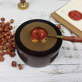 1 tk Retro tihendusvaha ahju ahjupott Vintage tempel vaha pitsat helmed pulgad Lusikas vaha soojendaja sulamisliim ahju tööriistad