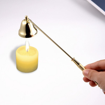 Πυροσβεστήρας κεριών Αξεσουάρ Αξεσουάρ κεριού Vintage Διακόσμηση Κεράκι Κάλυμμα Εργαλείο Σχήμα κουδουνιού μακριά λαβή Συμπόσιο κατάσβεσης