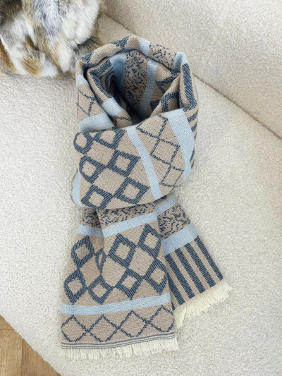 Esarfa de iarna de dama cu forme geometrice