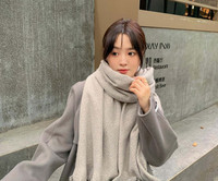 Διαφανές γυναικείο κασκόλ με κρόσσια