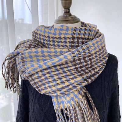 Esarfa de dama moderna cu franjuri - lungime 200 cm