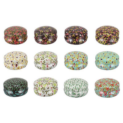 Küünlapurk Tühi plekk-plekk-reisikosmeetika ümmargune kast helmed ehted aroomiteraapia konteiner Täidetav purgi huuletee õhukindel