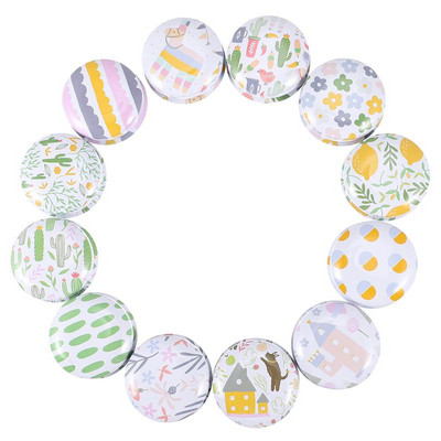 Küünlapurk Tühi plekk-plekk-reisikosmeetika ümmargune kast helmed ehted aroomiteraapia konteiner Täidetav purgi huuletee õhukindel