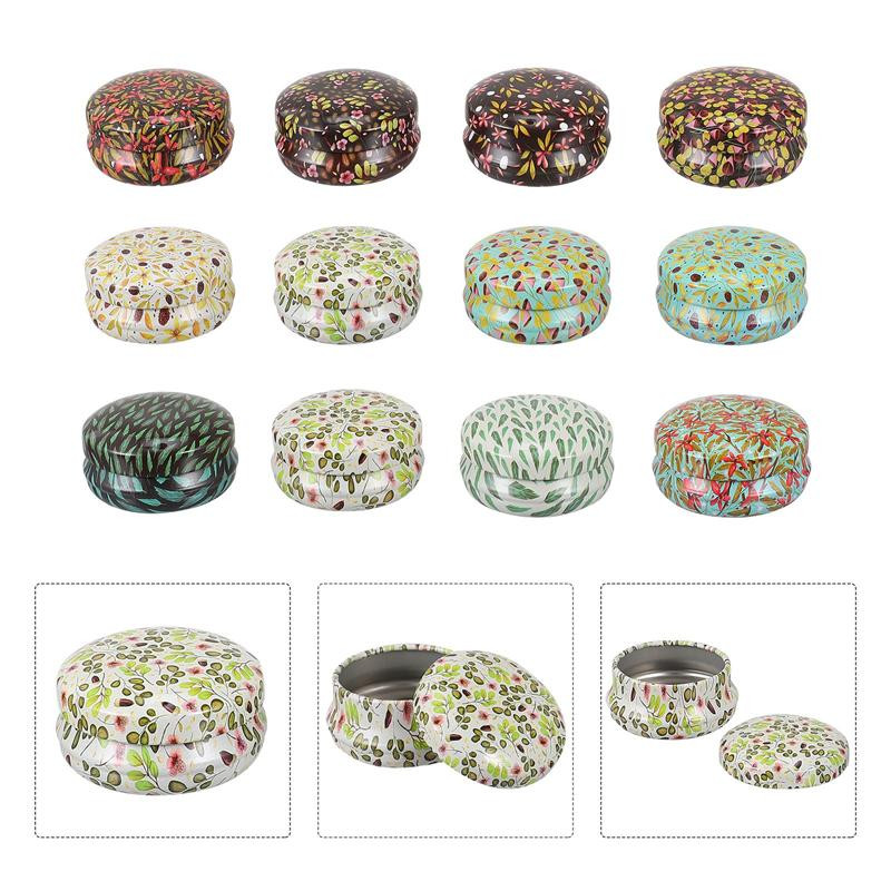 Küünlapurk Tühi plekk-plekk-reisikosmeetika ümmargune kast helmed ehted aroomiteraapia konteiner Täidetav purgi huuletee õhukindel