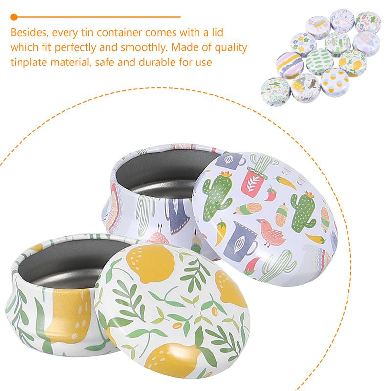 Küünlapurk Tühi plekk-plekk-reisikosmeetika ümmargune kast helmed ehted aroomiteraapia konteiner Täidetav purgi huuletee õhukindel