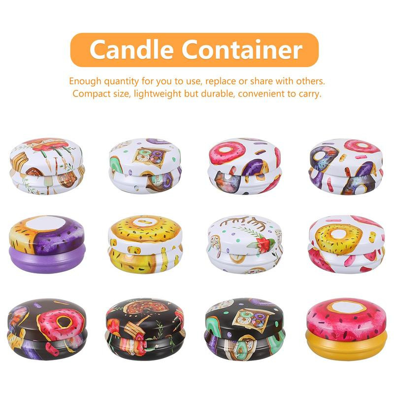 Küünlapurk Tühi plekk-plekk-reisikosmeetika ümmargune kast helmed ehted aroomiteraapia konteiner Täidetav purgi huuletee õhukindel