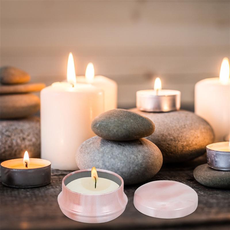 Küünlapurk Tühi plekk-plekk-reisikosmeetika ümmargune kast helmed ehted aroomiteraapia konteiner Täidetav purgi huuletee õhukindel