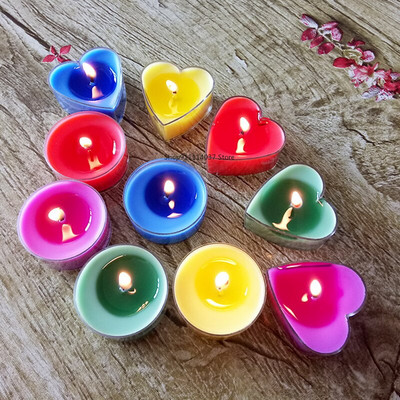 DIY Handmade LOVE candle mold 4 Shape PC Containers Candle Soap Making Crafts Supplies manual candle making mould  XJ01