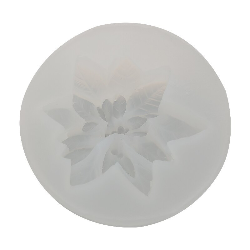 Kalėdinės puansetijos gėlių silikono kvapnios žvakės formos augalų molio dervos formos rankų darbo tortų gipso muilo gamyba namų dekoras