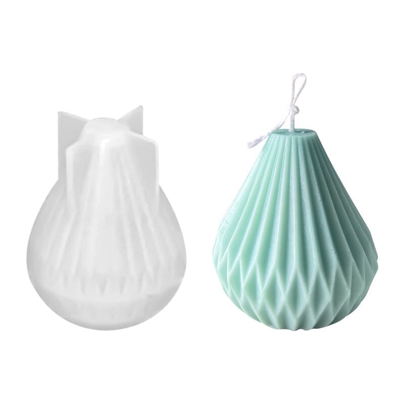 Mold DIY pentru lumânări parfumate, făcută manual, pentru prăjituri din silicon, pentru săpun solid, geometric, 3D, pentru lumânări, pentru fabricarea de lumânări.