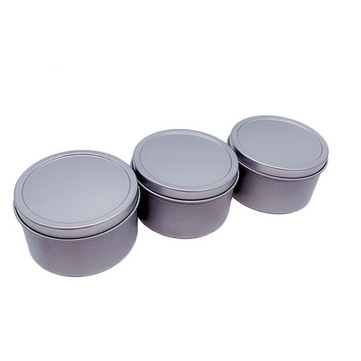 DIY Στρογγυλά μεταλλικά βάζα Αλουμινένια δοχεία με καπάκια Ταξιδιωτικά δοχεία δειγμάτων καλλυντικών Candle Candy Storage Organizer 1ΤΜ/3ΤΜ