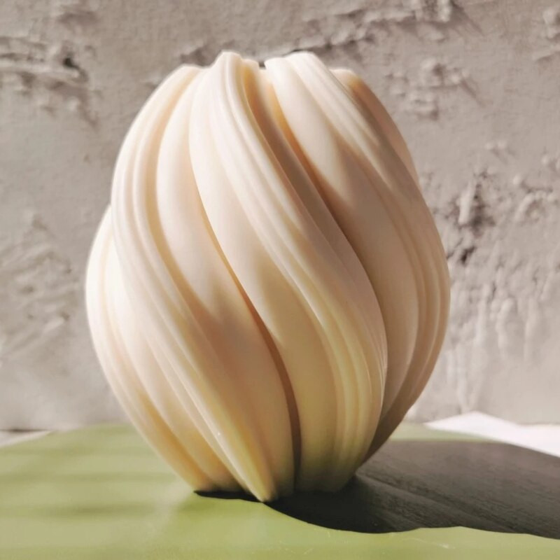 Screw Ball Candle Mold DIY Candle Casting Mold Ins Hot Geometry Αρωματικό Γύψινο Σαπούνι Κερί Κατασκευής Ρητίνης Καλούπι Διακόσμησης σπιτιού Χειροτεχνία