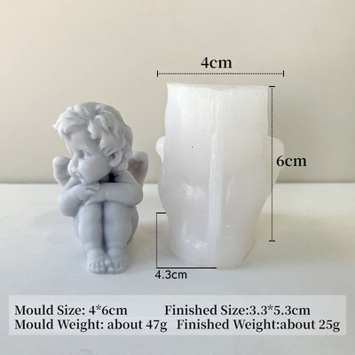 „Pasidaryk pats“ Kalėdų dovanų dėžutė, kvepianti žvakių gipso formos lanko dovanų dėžutė fondant silikoninė forma Kalėdų dekoro muilas, gaminantis dervos formą