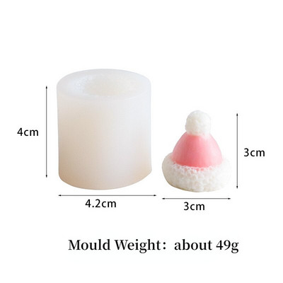 „Pasidaryk pats“ Kalėdų dovanų dėžutė, kvepianti žvakių gipso formos lanko dovanų dėžutė fondant silikoninė forma Kalėdų dekoro muilas, gaminantis dervos formą