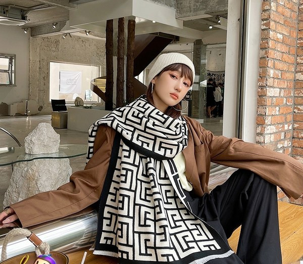 Esarfa dama toamna-iarna trei culori