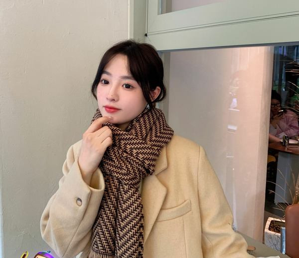 Naiste vabaaja talvevillane narmasall