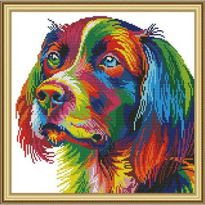 Spalvingas gyvūnų raštų spausdinimo kryželiu rinkinys abstrakčiojo meno piešimas gyvūnams 14CT 11CT siuvinėjimo rinkinys DIY rankdarbių siuvinėjimas