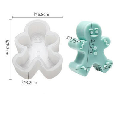 Silikónová forma na vianočný stromček s perníkom, forma na aromaterapeutické sviečky, forma na sviečky pre domácich majstrov, forma na sviečky, vianočné darčekové potreby na výrobu...