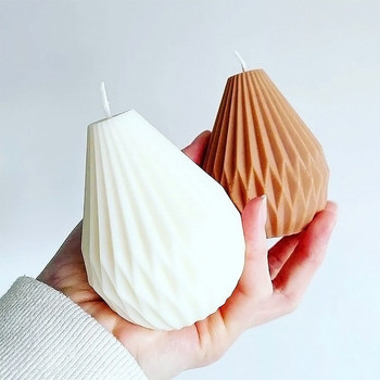 2022 Нова силиконова форма за правене на свещи Геометрична 3D форма на ваза Голяма торта от епоксидна смола Ръчно изработена Направи си сам занаятчийска форма за свещи