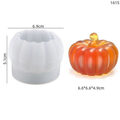 Ghost Halloween Scented Candle Moulds σιλικόνης DIY Horror Skull Handmade Soap Gypsum Candle Making Mold Decoration Supplies