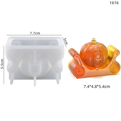 Ghost Halloween Scented Candle Moulds σιλικόνης DIY Horror Skull Handmade Soap Gypsum Candle Making Mold Decoration Supplies