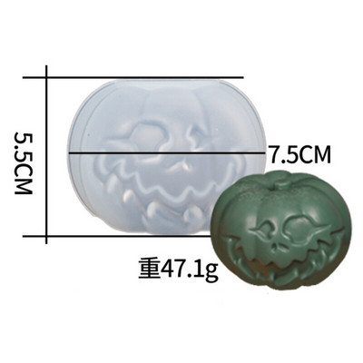 Ghost Halloween Scented Candle Moulds σιλικόνης DIY Horror Skull Handmade Soap Gypsum Candle Making Mold Decoration Supplies