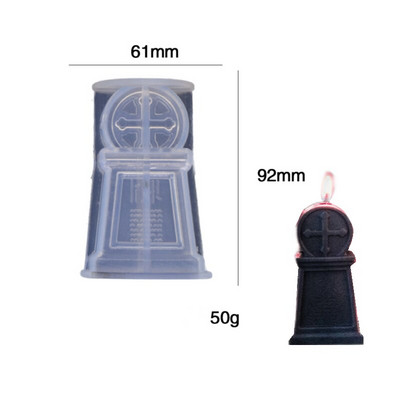 Ghost Halloween Scented Candle Moulds σιλικόνης DIY Horror Skull Handmade Soap Gypsum Candle Making Mold Decoration Supplies