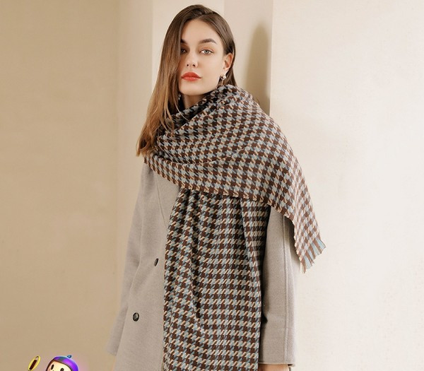 Νέο μοντέλο γυναικείο καρό κασκόλ  - κατάλληλο για τον χειμώνα