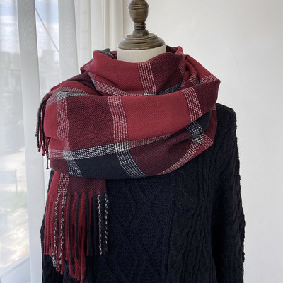 Νέο μοντέλο καρό κασκόλ μήκους 200cm για γυναίκες