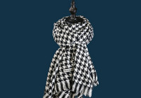 Γυναικείο Καρό Μάλλινο  φουλάρι