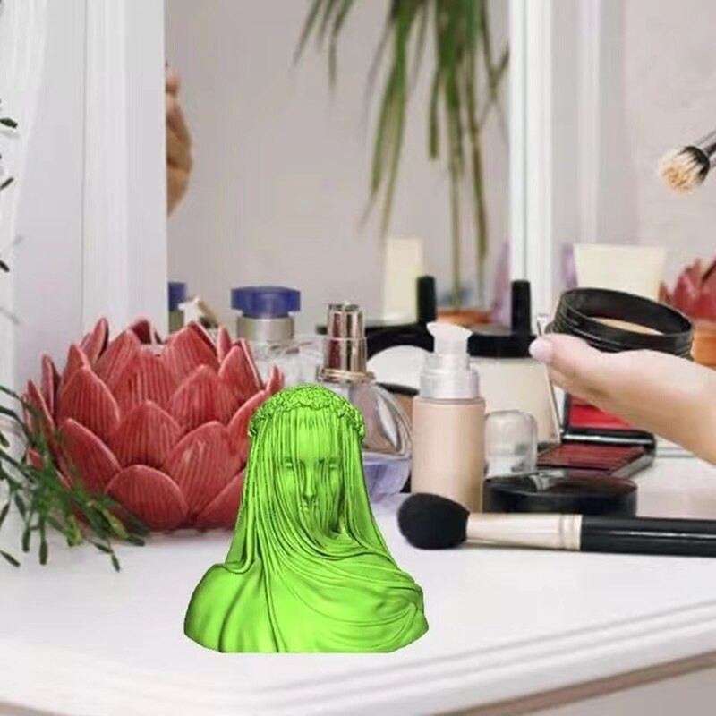 Veil Girl Lady Candle Mould Silicone DIY Bust Sculpture Maria Candle Mold Aroma Candles Καλούπια σιλικόνης για χειροτεχνίες 3d Handmade