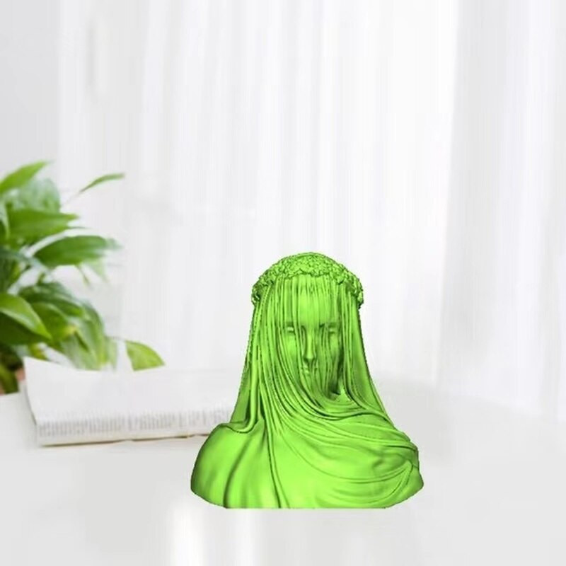 Veil Girl Lady Candle Mould Silicone DIY Bust Sculpture Maria Candle Mold Aroma Candles Καλούπια σιλικόνης για χειροτεχνίες 3d Handmade