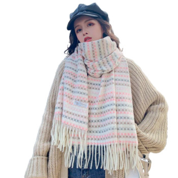 Дамски зимен шал с ресни -няколко модела