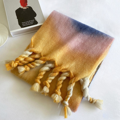 Esarfa de iarna de dama cu imprimeu floral