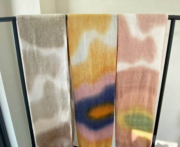 Esarfa de iarna de dama cu imprimeu floral