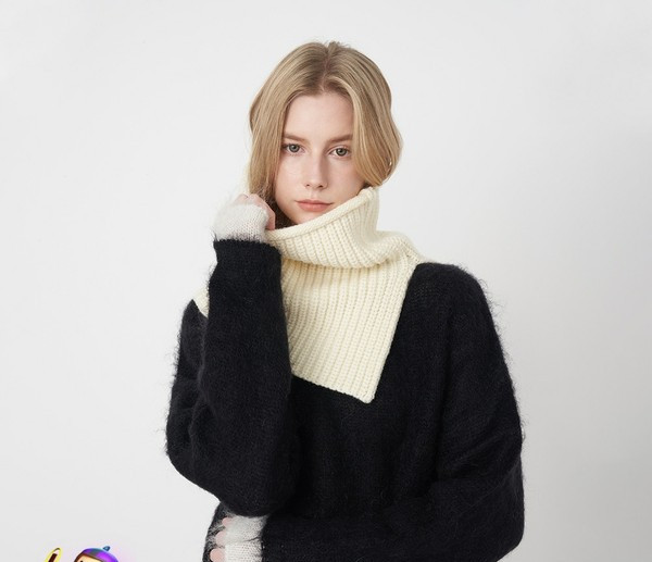 Γυναικείος πλεκτός γιακάς  φουλάρι