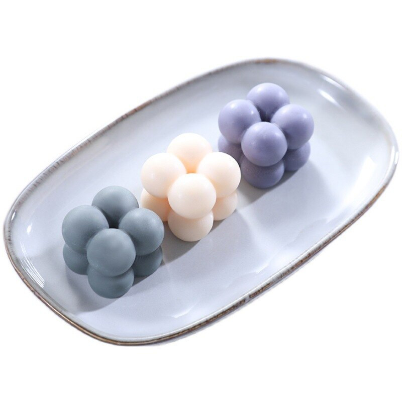 Suured 15/6 õõnsused mullikubliküünlad Aroomiteraapia silikoonvormivaht koogivormid 3D šokolaadist käsitsi valmistatud seebiga töövahend toidukvaliteediga