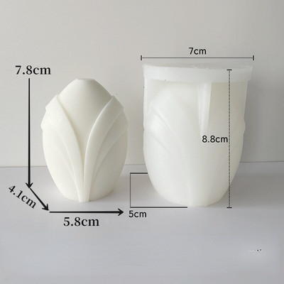 3D Geometric Abstraction Handmade Silicon Molds Silicone Crafts Aroma Candles Καλούπια Diy Candle Mold for Resin Mold Form Making