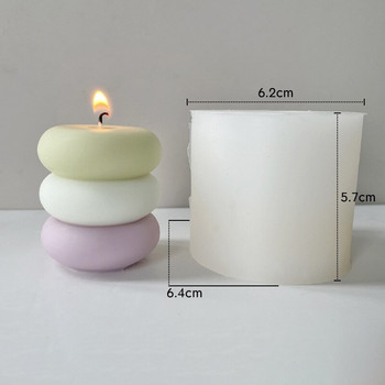3D геометрични силиконови форми за свещи Направи си сам дифузер Орнамент от камък Консумативи за правене на свещи Форми за сапунена смола Подаръци Занаяти Домашен декор