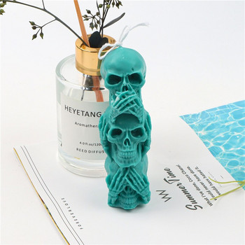 Τριπρόσωπη Θεά Κερί Καλούπι σιλικόνης DIY Skull Witch Candle Kit Κατασκευής Σαπούνι Caly Resin Καλούπι κέικ Δώρα Προμήθειες χειροτεχνίας