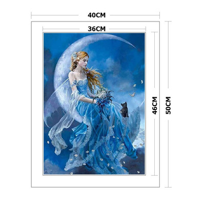 Siuvinėjimo kryželiu rinkiniai „pasidaryk pats“ pasakų personažai Ekologiški medvilnės siūlai 11CT spausdinti siuvinėjimas Rankdarbiai 40x50 cm namų dekoravimas