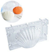 3D merekarbi kujuga küünlavorm, plastist isetegemise vorm, väike koorega vorm koogi saia küpsetamiseks Kaunistustööriistad Käsitsi valmistatud seebivorm