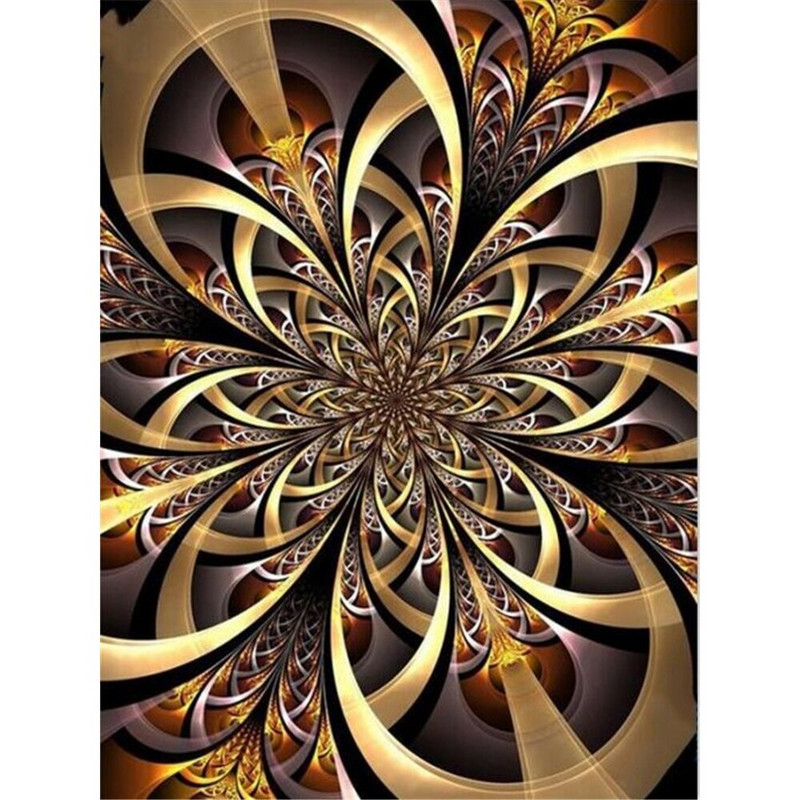 Gėlių mandala „pasidaryk pats“ 11CT kryžminio dygsnio siuvinėjimo rinkiniai Rankdarbių rinkinys Medvilniniu siūlu spausdinta drobė Namų didmeninė prekyba