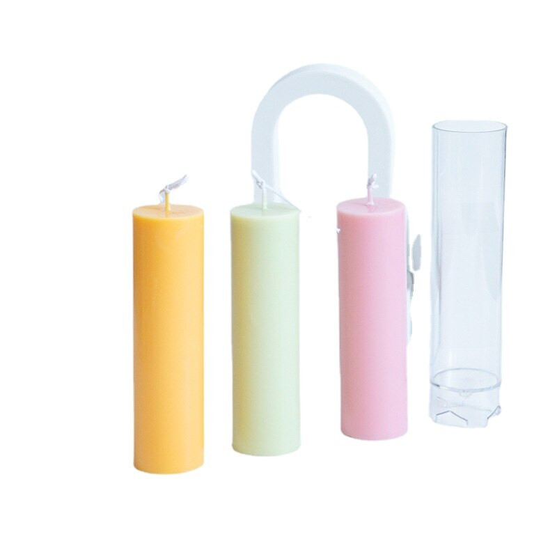 Ühendatud silinderküünlavorm aroomiteraapia küünal DIY plastist vorm Lihtne geomeetriline küünlavorm küünlavormid küünalde valmistamiseks