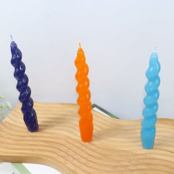Форма за свещи с дълъг прът Спирална пръчка Пластмасова форма Направи си сам Комплект за правене на свещи Форми за свещи Мухъл Консумативи за буркани Буркани Форми Изкуства