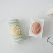 Modele pentru lumânări pentru aromaterapie Portret de doamnă Mucegai din silicon pentru ipsos Mucegai pentru lumânări lucrate manual