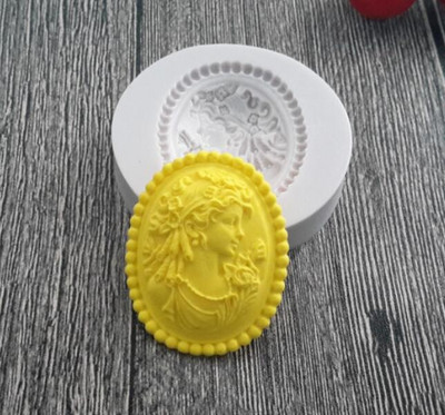 Modele pentru lumânări pentru aromaterapie Portret de doamnă Mucegai din silicon pentru ipsos Mucegai pentru lumânări lucrate manual